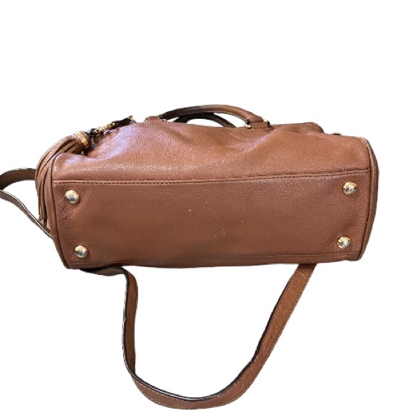 Michael Kors shoulder/satchel pebbled leather with tassel